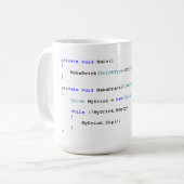 Tasse de café pointue de programmeurs de C (Devant gauche)