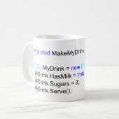 Tasse de café pointue de programmeurs de C# (Devant gauche)