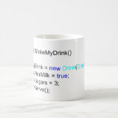 Tasse de café pointue de programmeurs de C# (Centre)