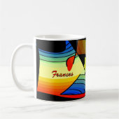 Tasse de café polychrome de Frances (Gauche)