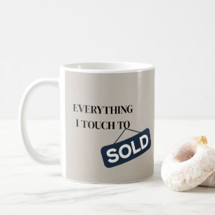 Tasse de café pour agent immobilier avec esthétiqu