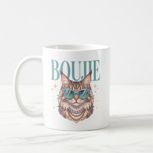 Tasse de café pour amateur de chats drôles (Gauche)