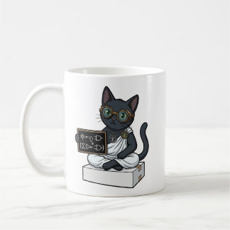 Tasse de café pour avocat Lady Justice Black Cat