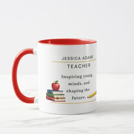 Tasse de café pour cadeau d'appréciation des ensei (Gauche)