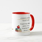 Tasse de café pour cadeau d'appréciation des ensei (Devant droit)