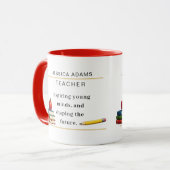 Tasse de café pour cadeau d'appréciation des ensei (Devant gauche)