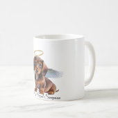 Tasse de café pour chiot ange teckel (Devant droit)