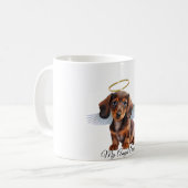 Tasse de café pour chiot ange teckel (Devant gauche)