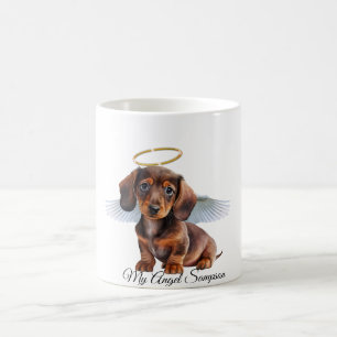 Tasse de café pour chiot ange teckel