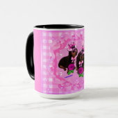Tasse de café pour dames Wow Weenie victorienne (Devant gauche)