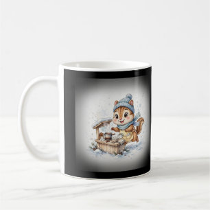 Tasse de café pour écureuil rayé du stand de cacao