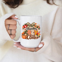 Tasse de café pour enseignant d'automne confortabl