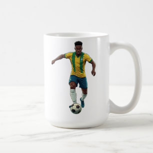 Tasse de café pour fan de football élégant