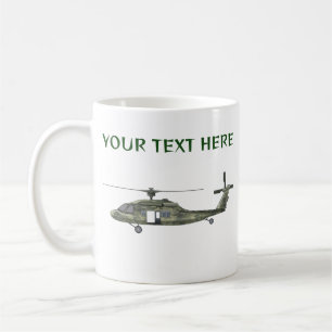 Tasse de café pour hélicoptère camouflage militair