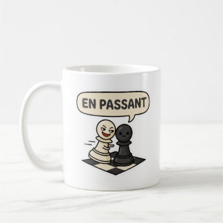 Tasse de café pour joueur d'échecs drôle En Passan