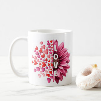Tasse de café pour la Saint-Valentin Tournesol-Cad