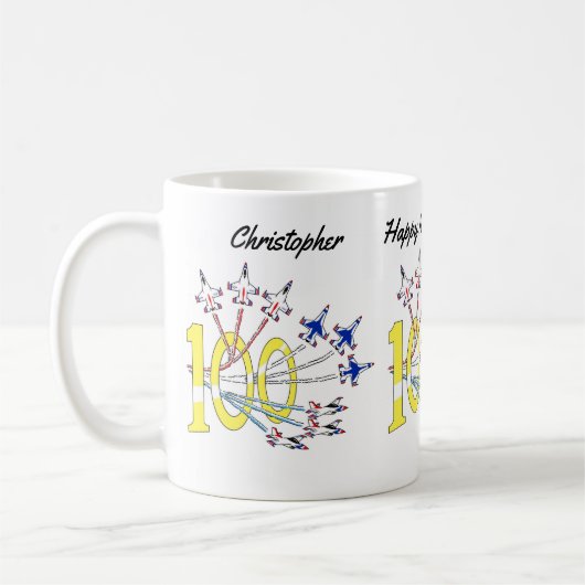 Tasse de café pour les 100 ans des Thunderbirds (Gauche)