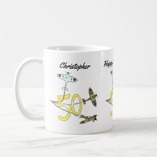 Tasse de café pour les 50 ans de Spitfires (Gauche)