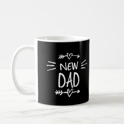 Tasse de café pour nouveau papa à couleur modifiab (Gauche)