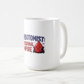 Tasse de café pour Phlébotomiste Vampire Professio (Devant droit)