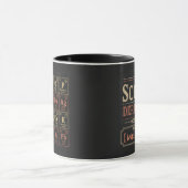 Tasse de café pour professeur de sciences avec nom (Centre)