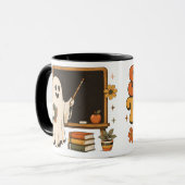 Tasse de café pour professeur d'Halloween Ère de P (Devant gauche)
