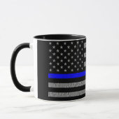 TASSE DE CAFÉ POUR SOUTENIR LA LIGNE BLEUE MINCE P (Gauche)