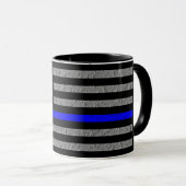 TASSE DE CAFÉ POUR SOUTENIR LA LIGNE BLEUE MINCE P (Devant droit)