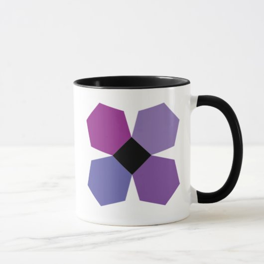 Tasse de café pourpre de bloc de fleur de PPE (Droite)