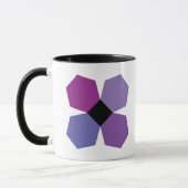 Tasse de café pourpre de bloc de fleur de PPE (Gauche)