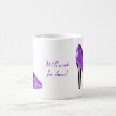Tasse de café pourpre de chaussure de talon haut (Centre)