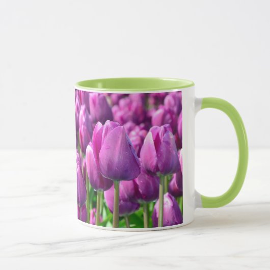 Tasse de café pourpre de tulipe de ressort (Droite)