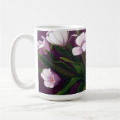 Tasse de café pourpre de tulipes de passion (Gauche)