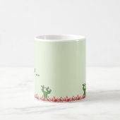 Tasse de café première fleur orange de cactus vert (Centre)