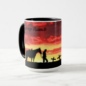 Tasse de café Prière de Cowboy (Devant gauche)