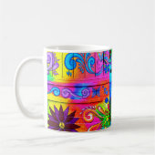tasse de café psychédélique hippie (Gauche)
