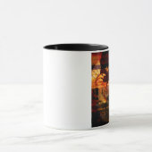 Tasse de café rêveuse trompeuse de stupéfaction (Centre)