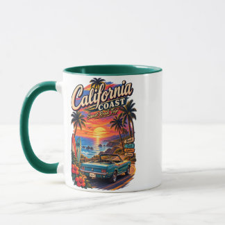 Tasse de café Road Trip sur la côte californienne