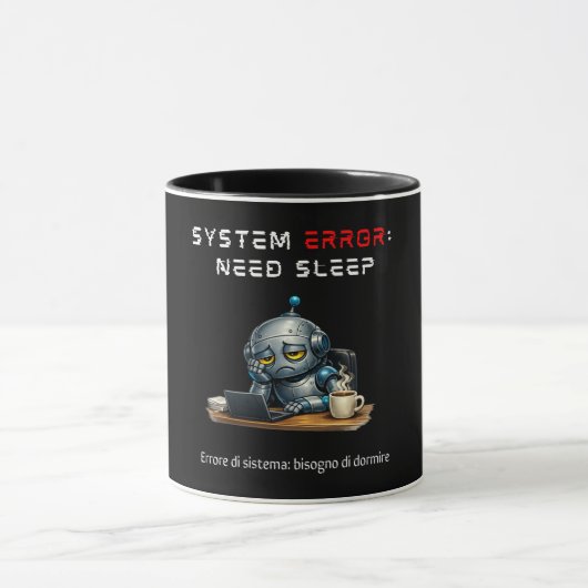 Tasse de café Robot Drôle (Centre)