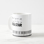 Tasse de café Rock Star quand je serai grand (Devant gauche)