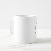 Tasse de café ronde de logo - 11 onces (Devant gauche)