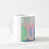 TASSE DE CAFÉ ROSE DE 3 SOEURS (Devant gauche)