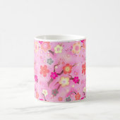 Tasse de café rose de fleurs de cerisier de Sakura (Centre)