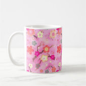 Tasse de café rose de fleurs de cerisier de Sakura (Gauche)