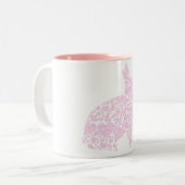 Tasse de café rose de lapin (Devant gauche)