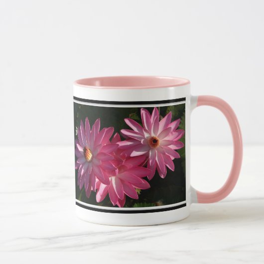 Tasse de café rose de nénuphars (Droite)