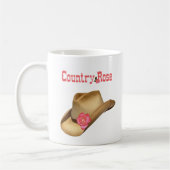 Tasse de café rose de pays (Gauche)