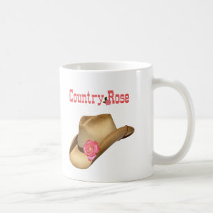 Tasse de café rose de pays