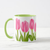 Tasse de café rose de tulipe (Gauche)