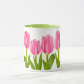 Tasse de café rose de tulipe (Centre)